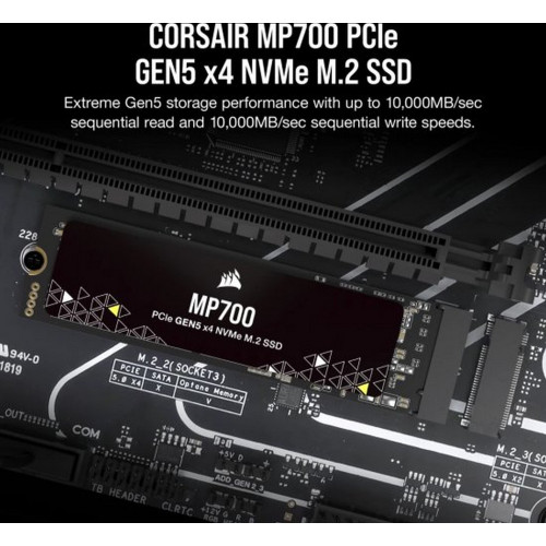 SSD Диск Corsair MP700 2TB PCIe 5.0 (Gen 5) x4 NVMe M.2 SSD M.2