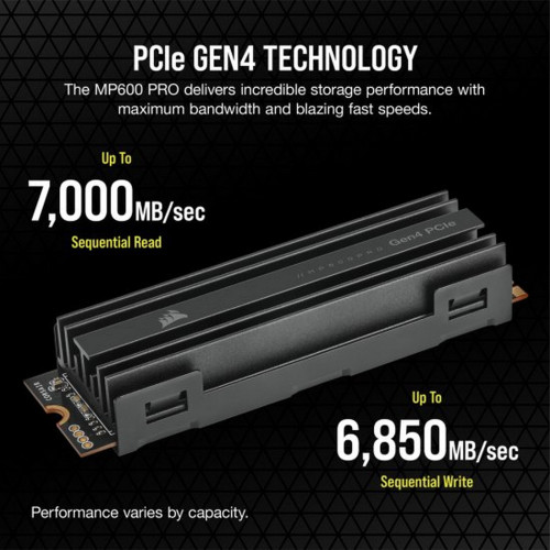 דיסק SSD Corsair MP600 PRO 4TB M.2 NVMe PCIe Gen. 4 x4 SSD CSSD-F4000GBMP600PRO