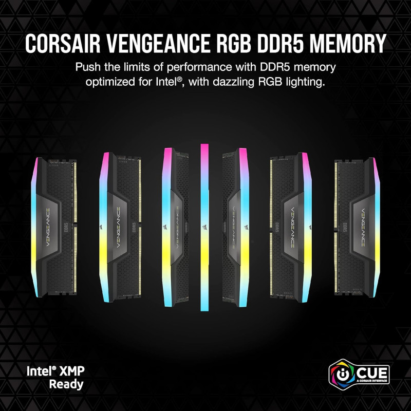 Desktop Memory DRAM Corsair VENGEANCE RGB CMH96GX5M2B5200C38 KIT 96GB (2X48GB)