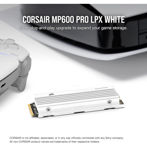 SSD Disk Corsair MP600 PRO LPX 2TB PCIe Gen4 x4 NVMe M.2 - PS5 Compatible M.2