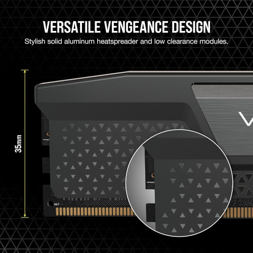 Desktop Memory DRAM Corsair VENGEANCE CMK64GX5M4B6200C32 KIT 64GB (4X16GB) DDR5