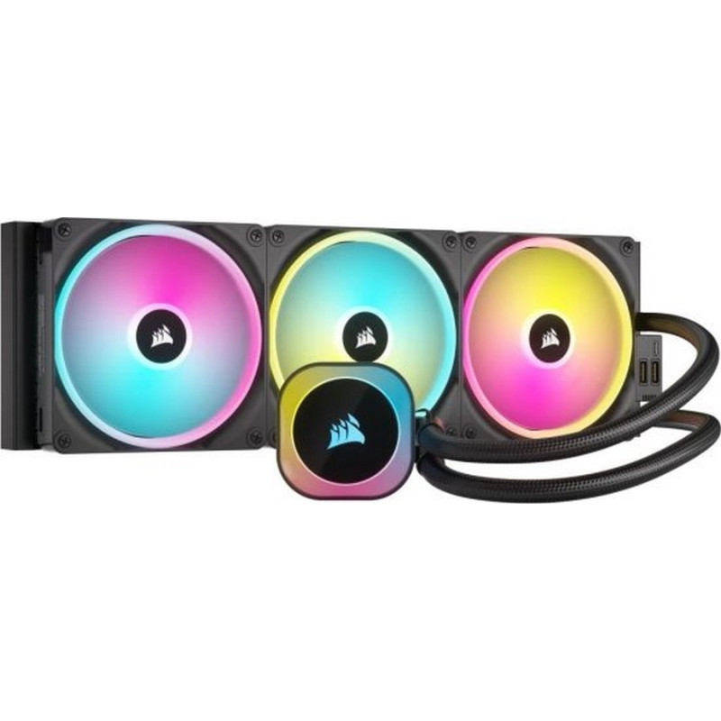 Водяное охлаждение Corsair iCUE LINK H170i RGB - черный 420mm