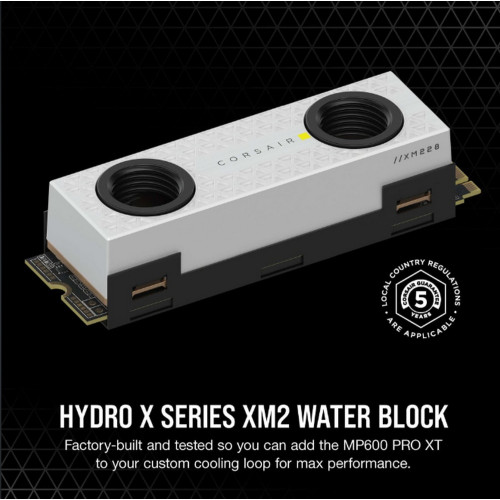 SSD Диск Corsair MP600 PRO XT Hydro X Edition 2TB Gen4 PCIe x4 M.2 NVMe - белый