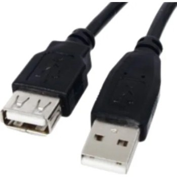 כבל מאריך USB2.0 A זכר ל- USB2.0 A נקבה באורך 5 מטר