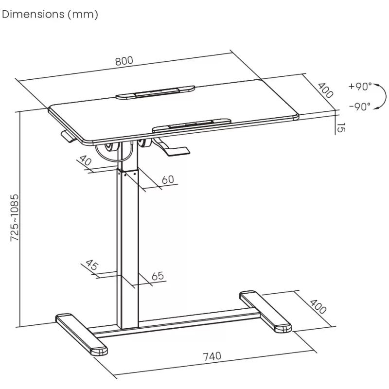 Стол Lumi FMT02-06 white FMT02-06