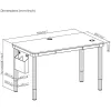 Стол с электрической регулировкой высоты LUMI Four-Leg Dual-Motor Sit-Stand Desk 150x80 black M13-42R-B