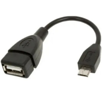כבל OTG מ- USB2.0 MICRO B זכר ל- USB2.0 A נקבה