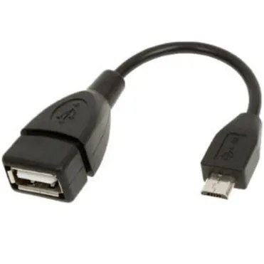 כבל OTG מ- USB2.0 MICRO B זכר ל- USB2.0 A נקבה