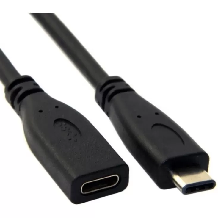 Extension cord USB-C USB 3.1 Male to Female 1m USB3.1 Color:black