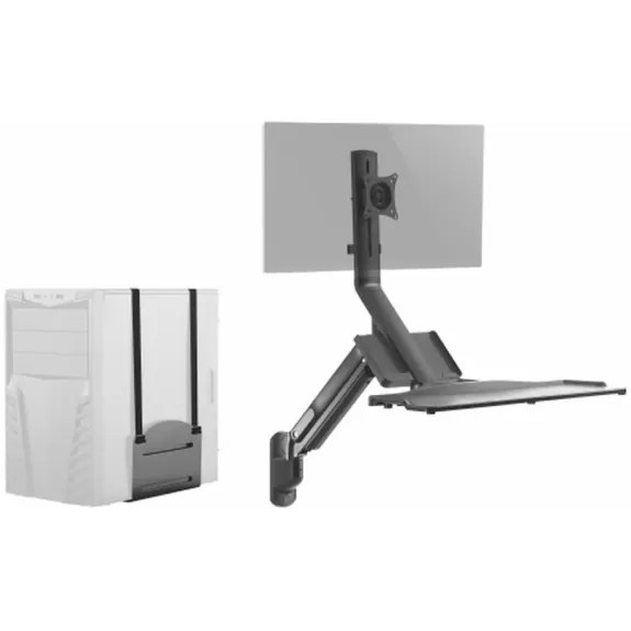 עמדת עבודה קירית Lumi WWS05-01 17"-32" WWS05-01 צבע שחור