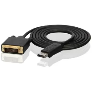 כבל מסך DisplayPort to DVI 1.8m צבע שחור כבל מסך DisplayPort to DVI 1.8m צבע שחור