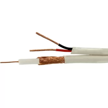Cable RG174 + 2 Voltage 100 white