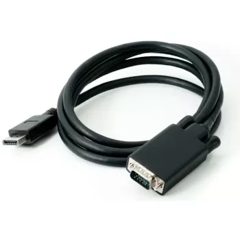 כבל מסך DisplayPort to VGA 1.8m צבע שחור