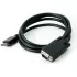 כבל מסך DisplayPort to VGA 1.8m צבע שחור