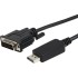 כבל DP TO DVI באורך 5 מטר תומך 1080P@60HZ