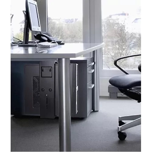 Computer Stand Gold Touch Under Desk CPU Holder AR-CPH2