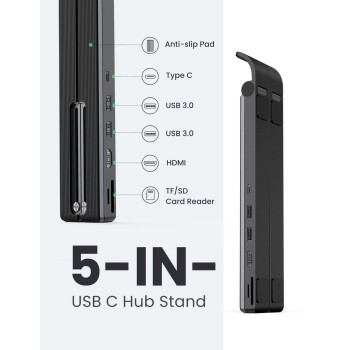 Mobile processor and docking station UGREEN 5in1 with USB-A x2 HDMI SD USB-C