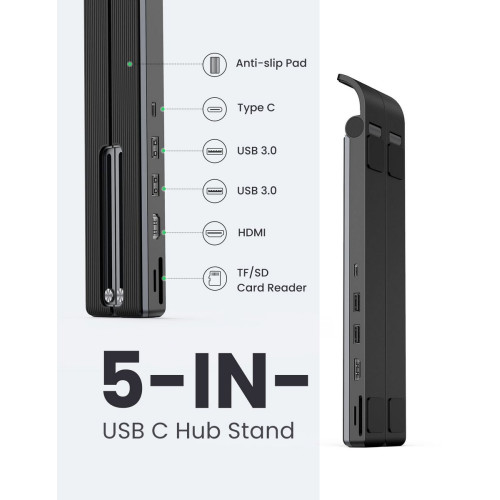 Mobile processor and docking station UGREEN 5in1 with USB-A x2 HDMI SD USB-C