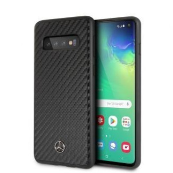 Жёсткий кожаный чехол CG Mobile Samsung Galaxy S10 MERCEDES Цвет:черный