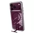 כיסוי לסמארטפון Miracase iPhone 18 Pro שקוף-בורדו MIRAKick