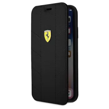 Official Ferrari Black Book Cover for iPhone X/XS CG Mobile Color:black
