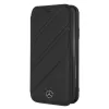 Official Mercedes black leather book cover for iPhone XR CG Mobile Color:black