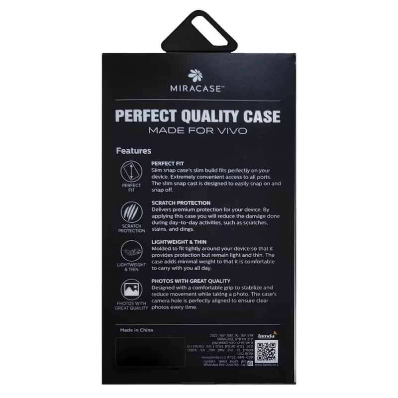 Smartphone cover Miracase Y21/Y33S MVC20 black