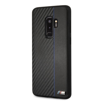 Чехол из карбона (углерода) для Samsung Galaxy S9+ темно-синего цвета,