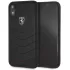 Hard leather case CG Mobile Ferrari Off Track Quilted iPhone XR black