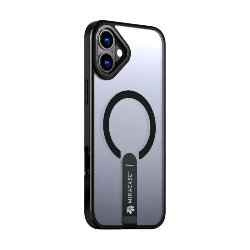 Smartphone cover Miracase MIRASTAND MAGSAFE iPhone 16 black Smartphone cover Miracase MIRASTAND MAGSAFE iPhone 16 black