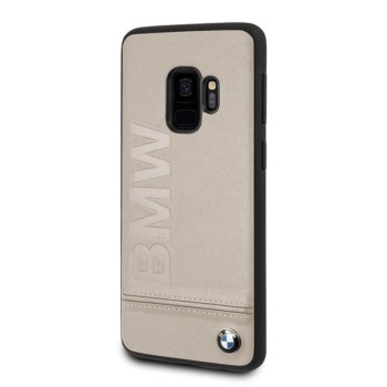 Official BMW genuine leather hard cover for Samsung Galaxy S9 in gray/brown Official BMW genuine leather hard cover for Samsung Galaxy S9 in gray/brown