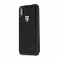Official Ferrari black leather hard case for iPhone X/XS CG Mobile Color:black