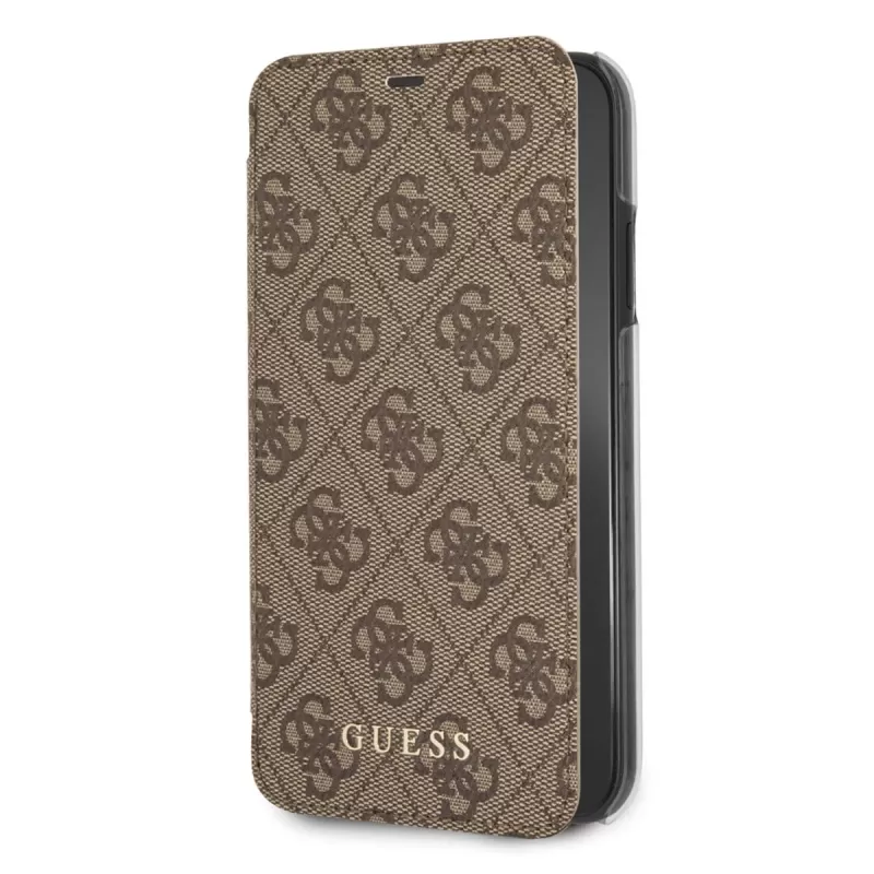 כיסוי ספר לאייפון XR בצבע חום GUESS רשמי CG Mobile כיסוי ספר לאייפון XR בצבע חום GUESS רשמי CG Mobile