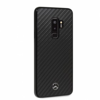 Жесткий чехол из карбона (углерода) для Samsung Galaxy S9+ в черном цвете,