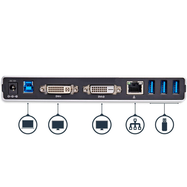 Dock Station StarTech Dual DVI Docking Station USB3.0 USB3SDOCKDD