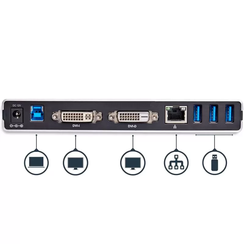 Dock Station StarTech Dual DVI Docking Station USB3.0 USB3SDOCKDD