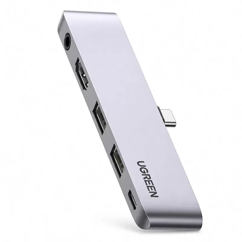 Dock Station UGREEN USB-C to HDMI | USB-A x2 | 3.5" mm | USB-C | PD 1W Dock 20199 Dock Station UGREEN USB-C to HDMI | USB-A x2 | 3.5" mm | USB-C | PD 1W Dock 20199