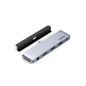 Док-Станция UGREEN USB-C to HDMI | USB-A x2 | 3.5" mm | USB-C | PD 1W Dock 20199