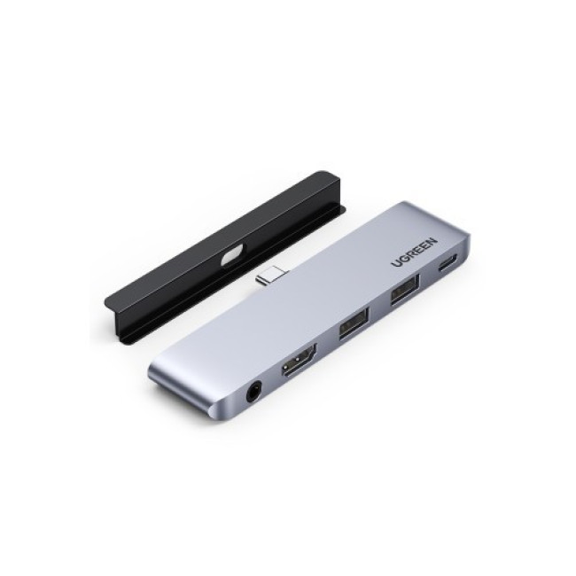 Dock Station UGREEN USB-C to HDMI | USB-A x2 | 3.5" mm | USB-C | PD 1W Dock