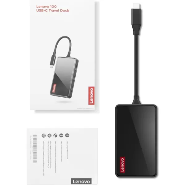 תחנת עגינה Lenovo 100 USB-C Travel Dock GX91M73945 תחנת עגינה Lenovo 100 USB-C Travel Dock GX91M73945