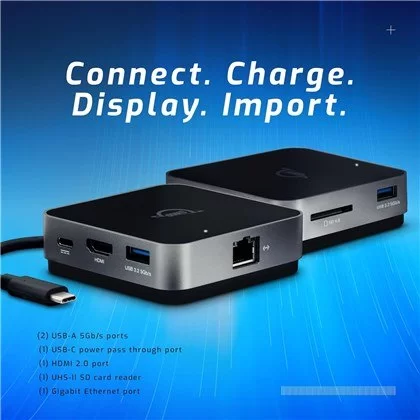 Док-станция OWC Travel Dock 6 Ports USB-C 100W OWCTCDK6P2SG Док-станция OWC Travel Dock 6 Ports USB-C 100W OWCTCDK6P2SG