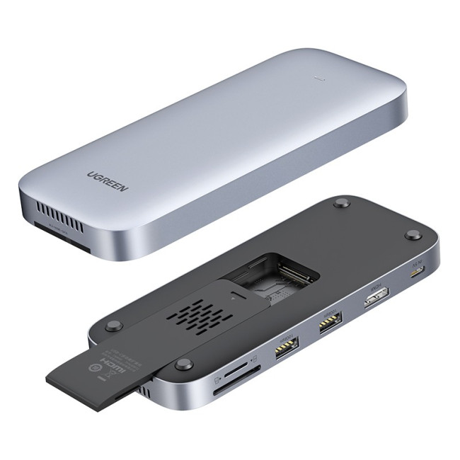 Dock Station UGREEN USB-C 3.2 Gen2 to HDMI 4K/6Hz | x2 USB-A 3. | SD/micro SD | Dock Station UGREEN USB-C 3.2 Gen2 to HDMI 4K/6Hz | x2 USB-A 3. | SD/micro SD |