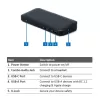 תחנת עגינה Gold Touch USB-C DP Docking Station UDS-C-MST