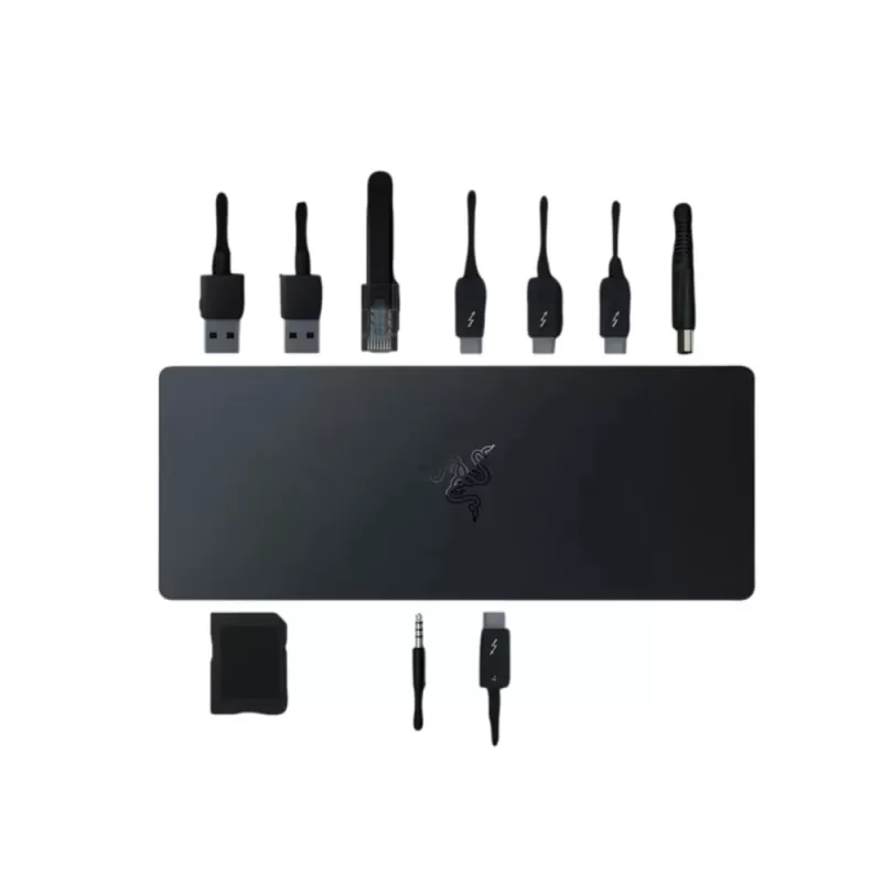 תחנת עגינה RAZER THUNDERBOLT 4 DOCK CHROMA - שחור RC21-01690100-R3U1