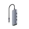 תחנת עגינה CUDY 4K-60Hz HDMI 100W PD & 6-IN-1 USB-C Hub with GbE Docking Station UH606