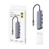 תחנת עגינה CUDY 4K-60Hz HDMI 100W PD & 6-IN-1 USB-C Hub with GbE Docking Station UH606