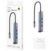תחנת עגינה CUDY 4K-60Hz HDMI 100W PD & 6-IN-1 USB-C Hub with GbE Docking Station UH606