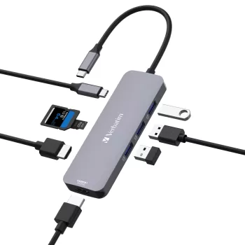 Dock Station Verbatim USB-C Pro Multiport Hub 8 Port 32151