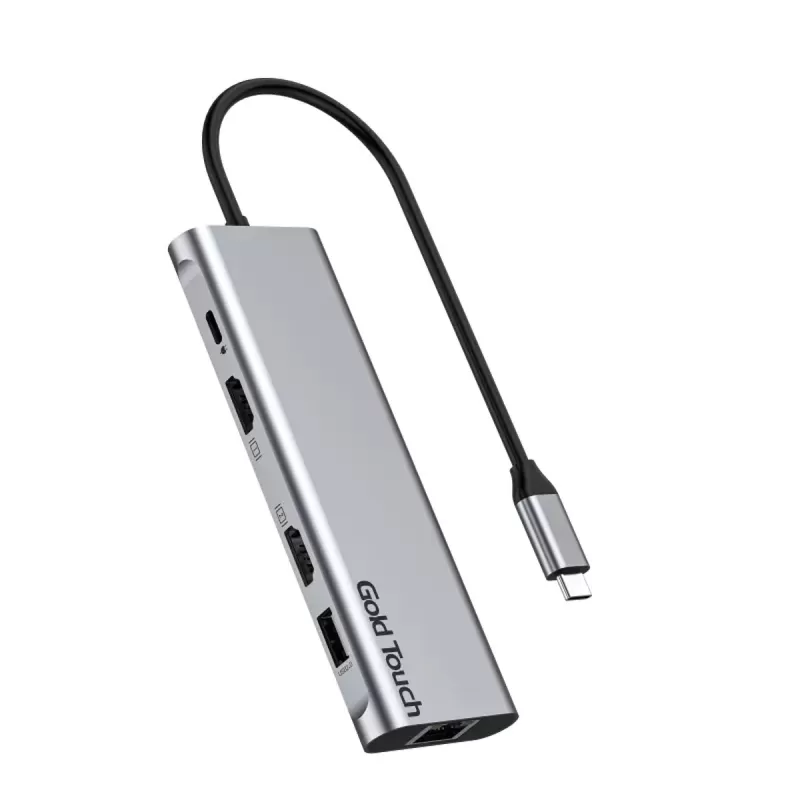 תחנת עגינה Gold Touch Super Performance Multi Ports USB Type C Docking Station SU-C13