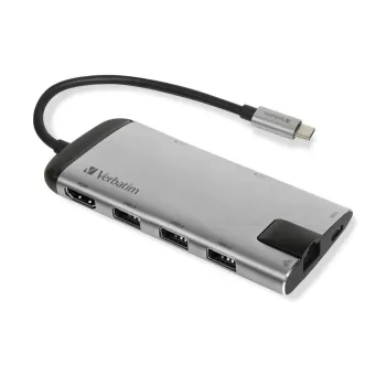 Dock Station Verbatim USB-C Multiport Hub USB 3.1 Gen 1 49142 Dock Station Verbatim USB-C Multiport Hub USB 3.1 Gen 1 49142